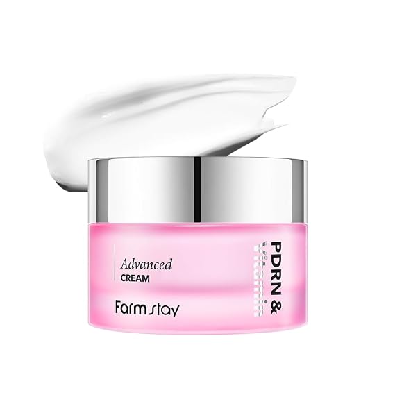 FARMSTAY PDRN & Vitamin Advanced Cream | Gel Uneven Tone Dual Radiance Glass Lightweight Non-Sticky Hydrating Sensitive All Skin Type Korean