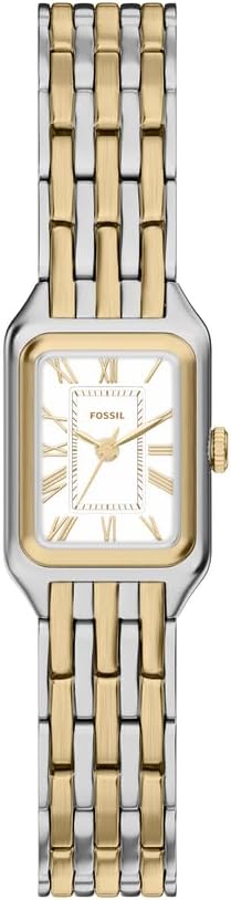 FOSSIL Raquel Women's Quartz Three Hand Movement Watch with Stainless Steel Strap