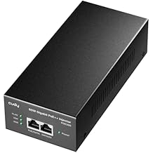 Cudy POE300 60W Gigabit Ultra PoE++ Injector, Up to 60W Ultra Power Supply, 1000Mbps Shielded RJ-45, IEEE 802.3 af/802.3 at/802.3 bt Compliant, Metal housing