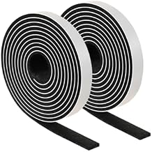 Furnigear Felt Strips with Adhesive Backing Heavy Duty Cuttable Felt Tape Roll Furniture Pads for Chair Legs - Protecting Hardwood Floors, Chair Wall Protector (Black, 120 x 0.5 x 0.14 Inch)