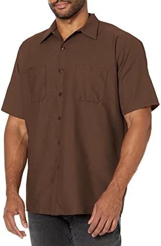 Red Kap Mens Short Sleeve Enhanced Visibility Work ShirtShirt
