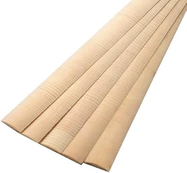 5x Spruce Guitar Back Brace Joint Reinforcement Luthier 18 1/2" (470mm) Arc F01