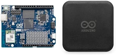 Arduino UNO Q 4GB AI Board + 45W USBC Power Supply, Linux, WiFi, Bluetooth for Robotics