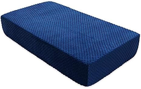 Super Soft Stretchy Fitted Crib Bed Sheet for Standard Crib and Toddler Mattress by BlueSnail (Dark Blue)