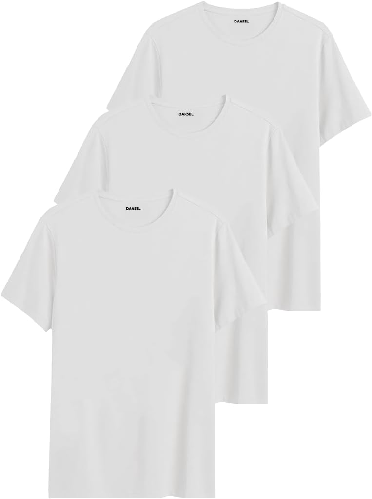 Mens 3-Piece Basic T-Shirt – 100% Cotton – Comfortable Cut – For Daily Use
