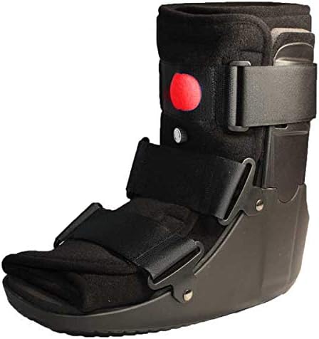 Premium Low Profile Air Walker Boot Fracture Short Brace (Small, Blue) W5-8.5 M4.5 - 7