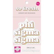 Phi Sigma Sigma - Retro Air Freshener, Bubblegum Scent- 2/Pack