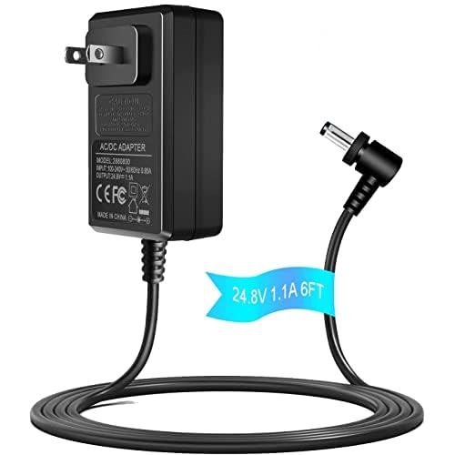 24.8V 800mAh Replacement Charger for Shark IZ140 IZ142 IX141 IZ162H IX160 IZ160 IZ163H IZ363H IZ140C IZ141C IZ162HC Series Cordless Vacuum AC Adapter Power Supply Cord UL Tested Black