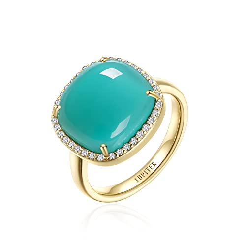 Jupiter Gemstone Womens Ring - Gemstone Women Ring, 0.4712mm Birthstone Rings Jewelry for Valentines Day, Mothers Day, Birthday Jewelry