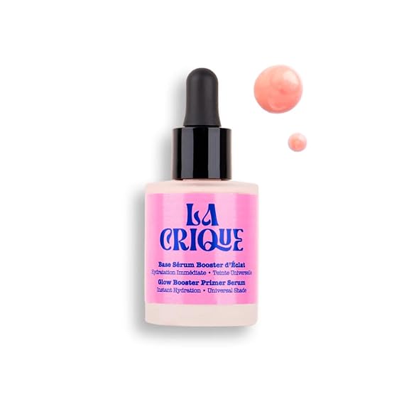 La Crique Glow Primer Serum, Hydrating Makeup Base, 98% Natural, 1 fl oz