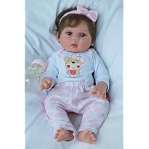 Kaydora Realistic Reborn Baby Dolls - 18 Inch Baby Girl with Accessories, Real Life Dolls with Full Body Vinyl, Newborn Lifelike Weighted Doll with Anatomically Correct for Ages 3+ Gift