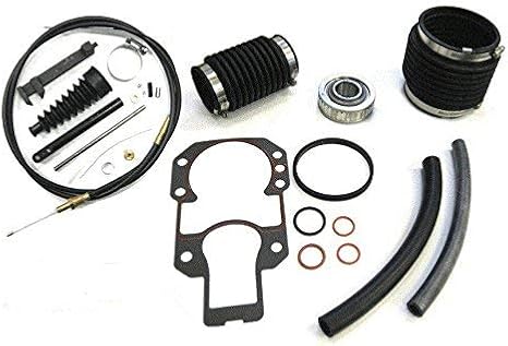 RPS Transom Rebuild Repair Service kit with Lower Shift Cable, Bellows, and Gimbal Bearing for Mercruiser Alpha One Gen 1, Replaces 30-803097T1