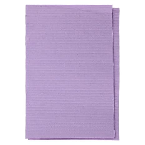 Dri-Gard Disposable Towels, 13" x 19", 3-Ply, Poly Back, Lavender, 500 Ct