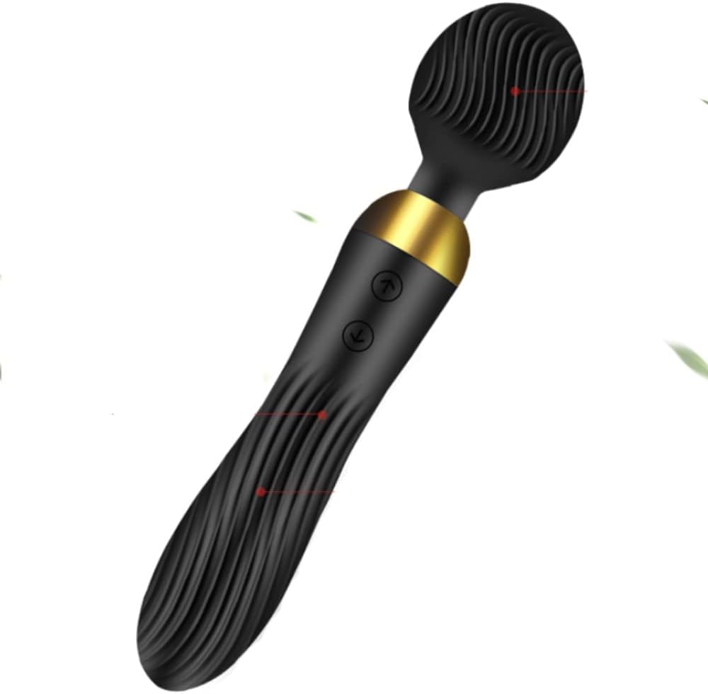 yema Silicone Quiet & Waterproof Personal Body Massager for Women Men Tension Relief Double Motor Vibration USB Rechargeable