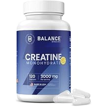 Creatine Monohydrate 3,000mg 120 Capsules Non-GMO, Gluten-Conscious, High-Purity Pre-Workout Supplement for Muscle Growth and Enhanced Performance Micronized Formula