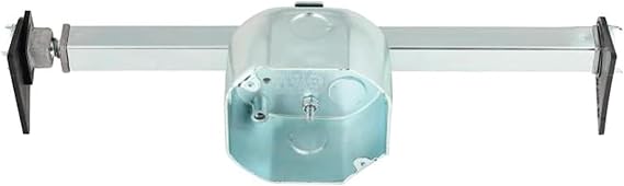 Ciata Ceiling Fan Mounting Bracket, Saf-T-Brace with Locking Teeth, 3 Teeth, Larger Box for High Wire Capacity, Twist and Lock with 2-1/8 Inch Ceiling Fan Box Mount, Light Electrical Box