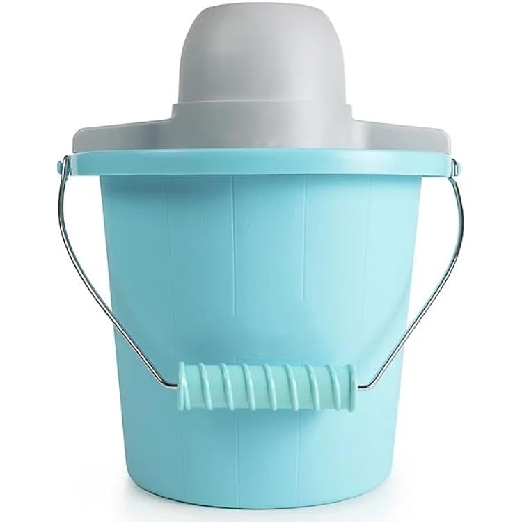 4-Quart Electric Ice Cream Maker with Easy-Carry Handle - Make Delicious Frozen Treats in No Time