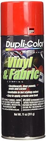 Dupli-Color HVP100 Red High Performance Vinyl and Fabric Spray - 11 oz. Color: Red, Model: HVP100, Tools & Hardware store