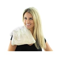 Bed Buddy Microwavable Heating Pad with Lavender - Aromatherapy Microwave Heating Pad for Back Pain, Neck Pain - for Moist Heat Therapy and Freezable for Cooling Therapy, Lavender & Chamomile Scent