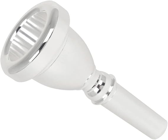 Cnc Silver Plated 14Mm Tuba Mouthpiece Replacement Accessory for Precise Tone Production Ideal for Marching Bands and Beginners