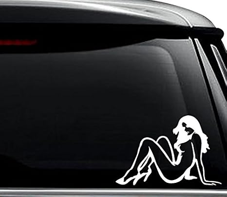 Sexy Nude Girl Decal Sticker For Use On Laptop, Helmet, Car, Truck, Motorcycle, Windows, Bumper, Wall, and Decor Size- [15 inch] / [38 cm] Wide / Color- Gloss Black