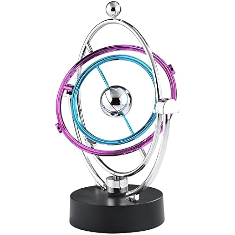 FIYO Kinetic Art Asteroid, Swing Ball Celestial Body Kinetic Movement Orbital Electric Wiggler Newton Craft Art Asteroid Electronic Perpetual Motion Home Decoration