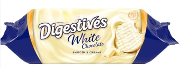 White Chocolate Digestive Biscuits 232g (Pack of 6) "A symphony of flavors" For All Occasions