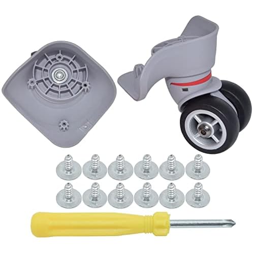 Luggage Wheel Replacement Compatible with Samsonite COOLIFE and Other Travel Suitcase Parts Carry-On Spinner Caster Repair with Screws and Tool 1Pair
