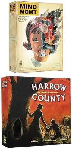 Bundle of Mind MGMT: The Psychic Espionage Game (25 Players, Ages 14+) + Harrow County: The Game of Gothic Conflict (13 Players, Ages 14+) Hidden Movement, Strategy & Deduction Board Games