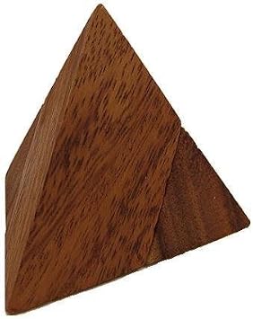 2 Pieces Pyramid Wooden Puzzle