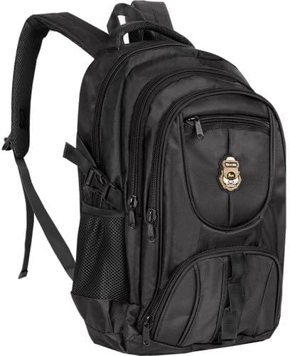 NK Unisex School Backpack 1900 Denier Thick Fabric Bag with 15' Laptop Compartment