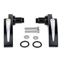 KATUR Black Saddlebag Lid Lifters Kit Latch Handles Compatible with Har-Ley Touring Road King Glide 2014-2017