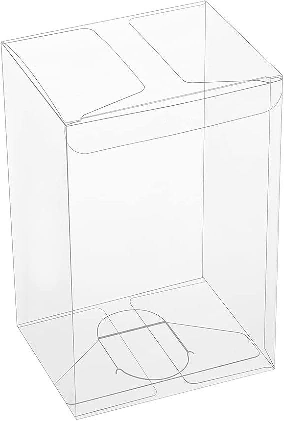 Ezek 20 Pack Clear Gift Boxes 3.5 x 4.3 x 6.7 inches Transparent Packing Cube for Present Ornaments Jewelry Accessories Flowers Christmas Wedding Birthday Party Baby Shower Favors, 20 Pack