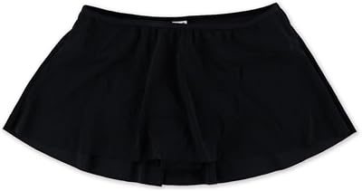 Profile Womens Basic Skirt Swim Bottom, Black, 6