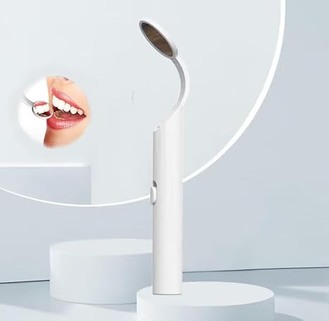 Dental Mirror for Teeth with Light,Inspection LED Tooth Mirror,Anti-Fog Mouth Mirror,Dentist Mirror for Inside Mouth Plaque Removal Oral Care Tool-Dental Cleaning Kit
