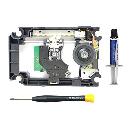 ElecGear PS4 Replacement Blu Ray Laser Lens Deck KEM-496AAA, Repair Part DVD Drive Slide Motor Rail Mechanism with KES-496 Optical Head, Thermal Paste, TR8 Torx Screwdriver, Spudger Tool Kit