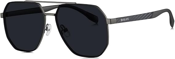 BOLON Men Women Aviator Polarized Universal Fit UV400 Sunglasses