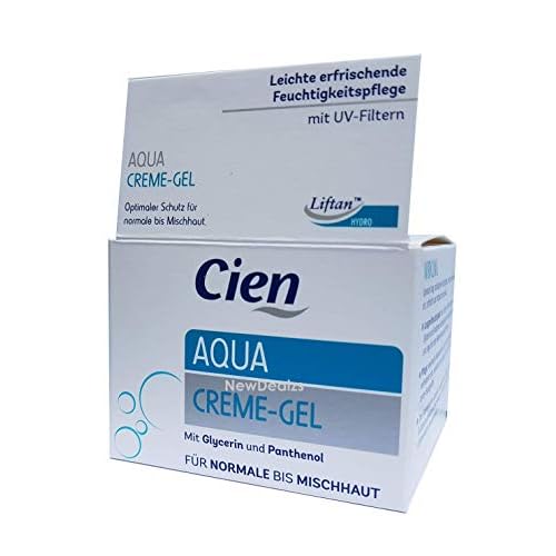 Cien Aqua Cream Gel - with Glycerin and Panthenol - 50 mL