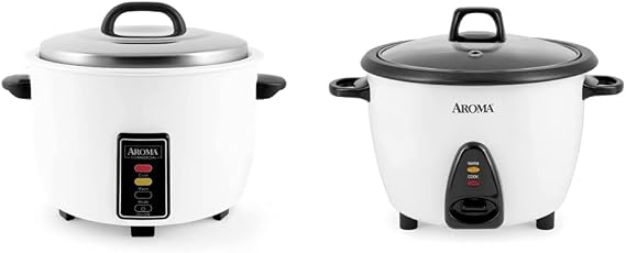 Aroma Housewares Commercial Rice Cooker and Food Steamer Bundle (ARC-1033E + ARC-360-NGP)