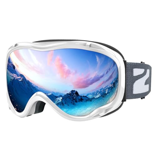 ZIONOR Lagopus B1 Ski Goggles OTG Anti fog Snow Goggles UV Protection Snowboard Goggles for Men Women Adult Youth