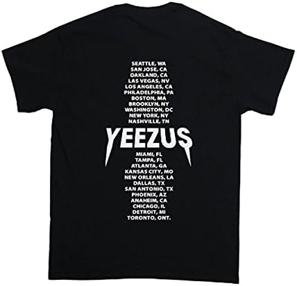 Yeezus Tour Black T-Shirt Yeezy Merch