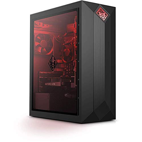 HP OMEN Obelisk Gaming Desktop Computer, AMD Ryzen 7 2700 Processor, NVIDIA GeForce RTX 2070 8 GB, HyperX 16 GB RAM, 1 TB Hard Drive, 256 GB SSD, VR Ready, Windows 10 Home 875-0070, Black