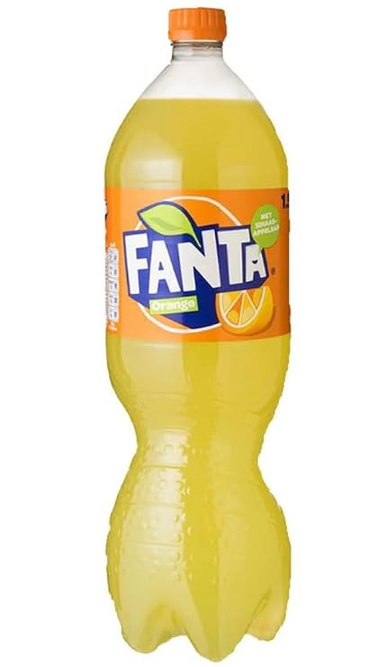 European Fanta Orange Soda 1 Liter Bottle