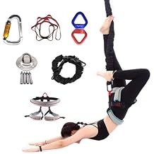 JYHHCYS Bungee Fitness Equipment Set - Heavy Duty Ceiling Mount Suspension Trainer - Aerial Yoga Fitness Resistance Belt for Strength, Shaping, Recovery Training(Fit for 45~57kg/99~125.6lbs)