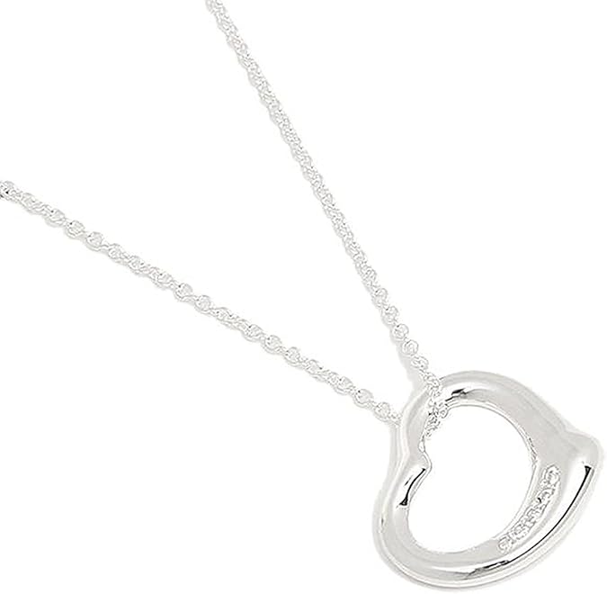 Tiffany & Co Open Heart Necklace Mini 0.4 inches 11 mm tp1041