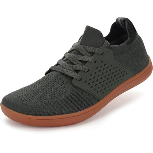 WHITIN Mens Wide Minimalist Barefoot Sneakers | Zero Drop | Midfoot Stability