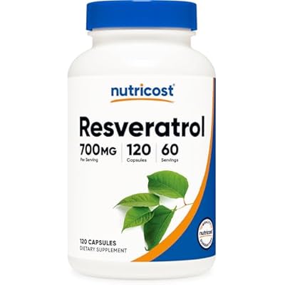 Nutricost Resveratrol 700mg, 120 Capsules - Vegan, Gluten Free, Non-GMO