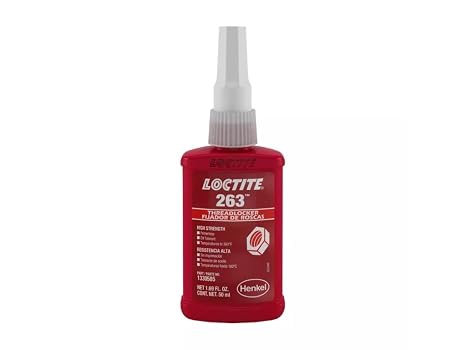 Loctite 1330585 263 Thread Locker, 50 mL, red