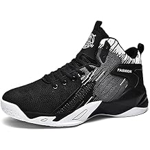 Floette Mens Fashion High Top Basketball Shoes Breathable Casual Walk Athletic Basketball Sneakers(A02, Man9.5/Woman11)