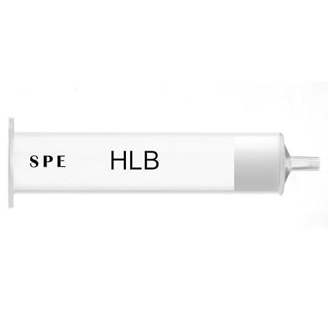 HLB Solid Phase Extraction Cartridges SPE Columns for Retention of The Target Compound for selective adsorption of analytes or interferences from complex matrices,5pcs (60mg/1ml)